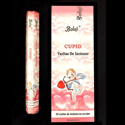 印度香balaji品牌CUPID丘比特爱情香竹签香室内薰香植物香进口香