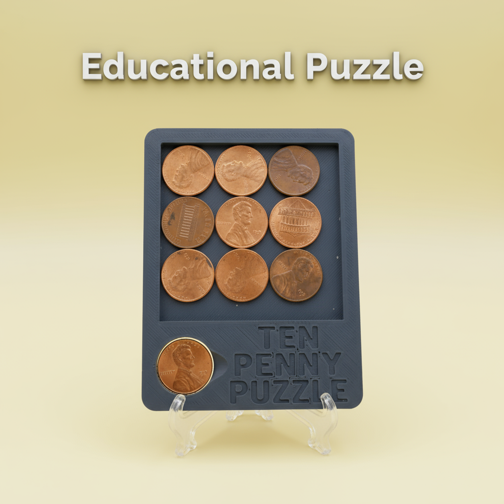 Puzzle拼图迷你款十便士拼图高难度益智解谜玩具休闲趣味