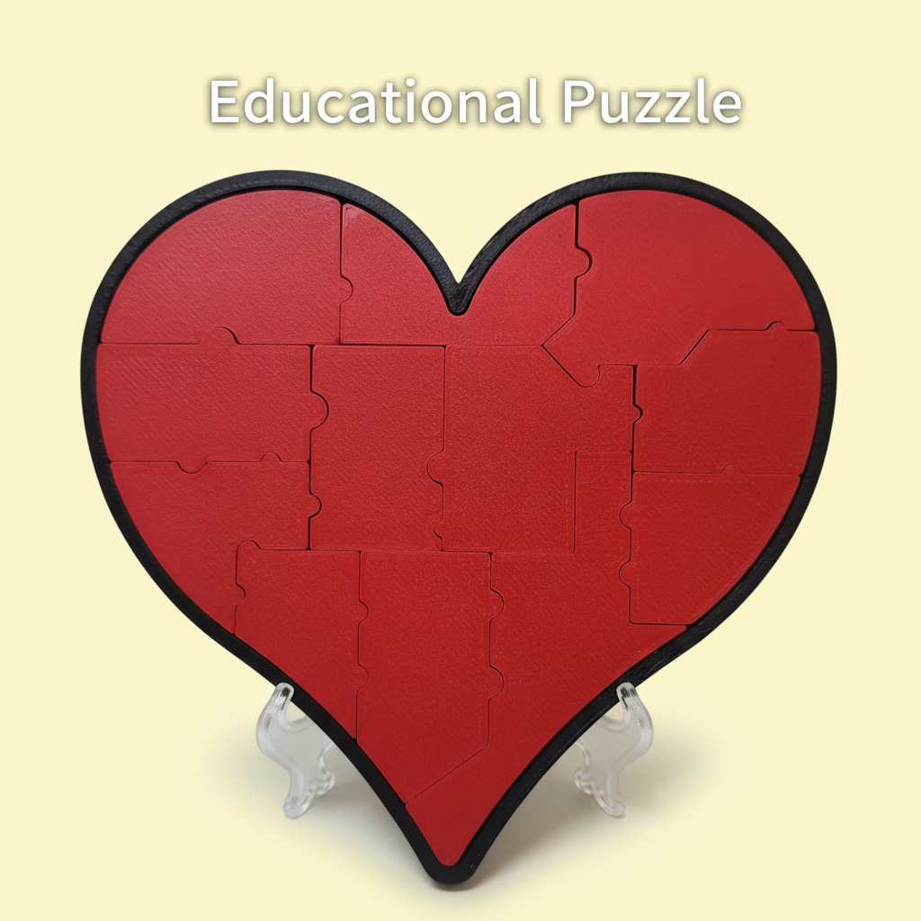Puzzle拼图 迷你款爱心拼图10级烧脑地狱高难度益智解谜玩具