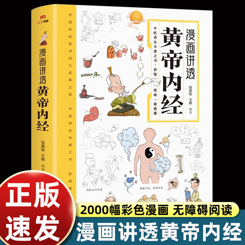 漫画讲透黄帝内经正版彩图漫画无障碍阅读 二十四节气养生智慧十二时