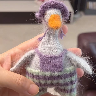 大鹅玩偶手工diy自制材料带教程