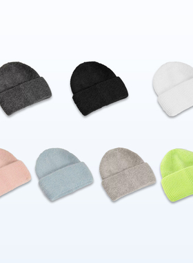 兔毛毛线冬帽女款防风保暖套头圆顶冬季针织帽子022