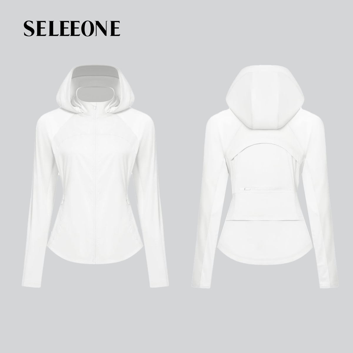 【爆款】防紫外线修身帽子可收纳多功能皮肤衣透气防晒外套098