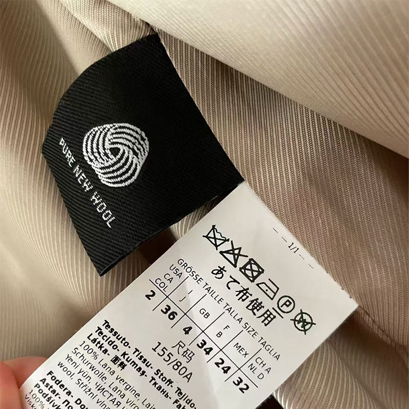 羊毛绒成份标现货定制布标MAX家