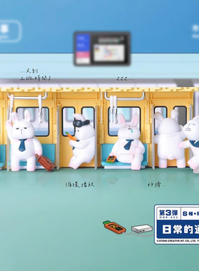 正版星期一的布鲁斯系列盲盒打工人手办TA Monday Bruce三弹摆件