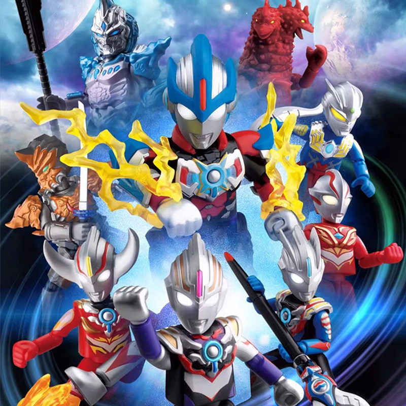 奥特名鉴宇宙浪客盲盒拼装玩具