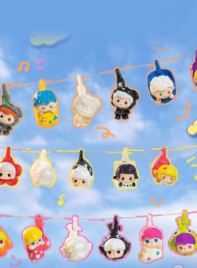 晾仔晾女全明星系列萌粒手办盲袋盲盒letsvan又梨pidol迷你公仔