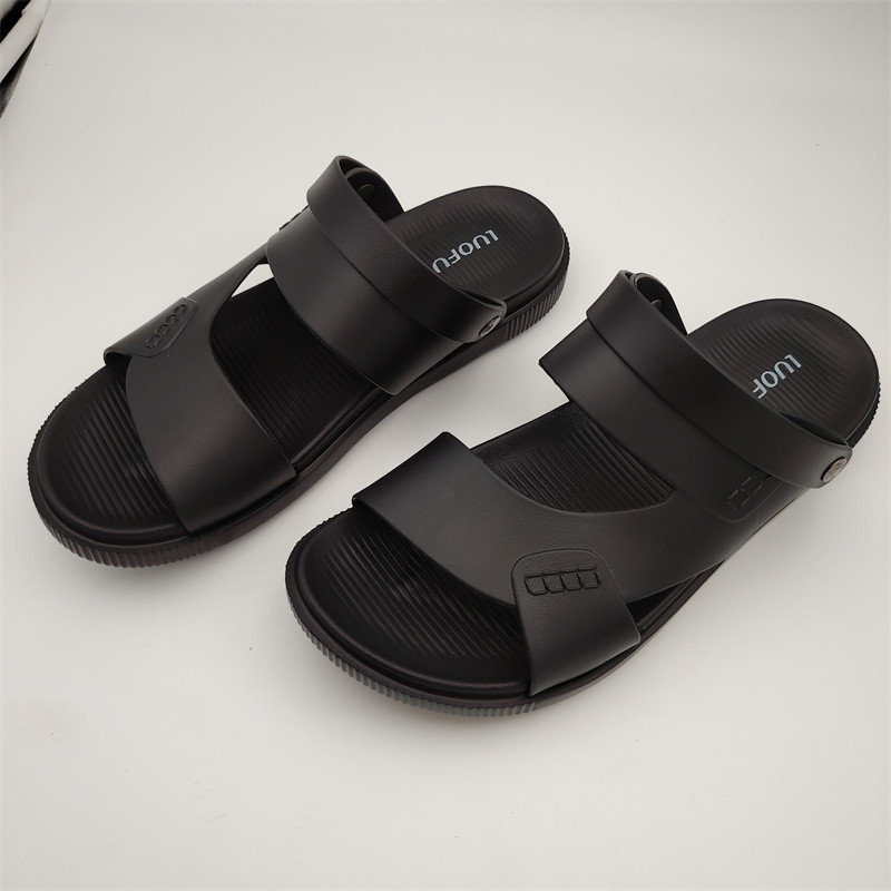 越南橡胶夏季男新款湿水男士凉鞋上班耐磨外出防滑防臭一鞋两穿包