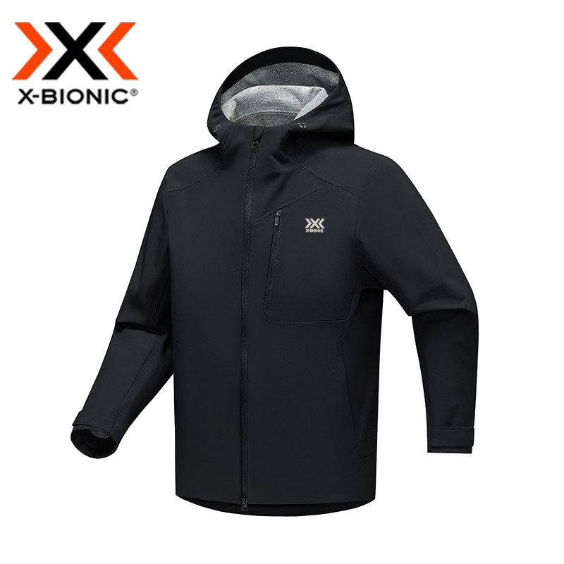 XBIONIC 户外运动防风防水冲锋衣男女连帽软壳登山夹克秋冬新款图片