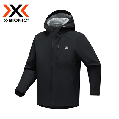 XBIONIC 户外运动防风防水冲锋衣男女连帽软壳登山夹克秋冬新款