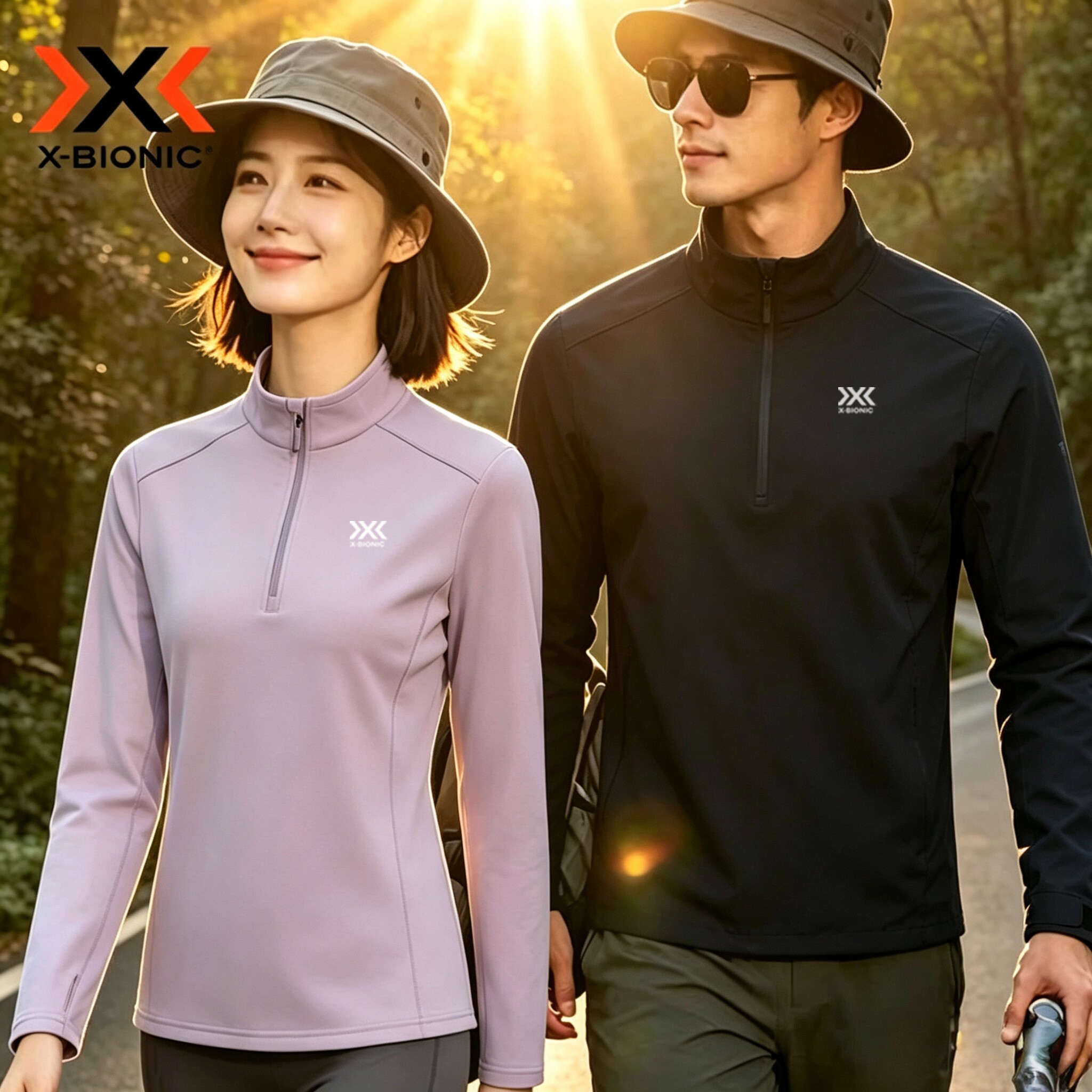 X-BIONIC半开领抓绒T恤速干