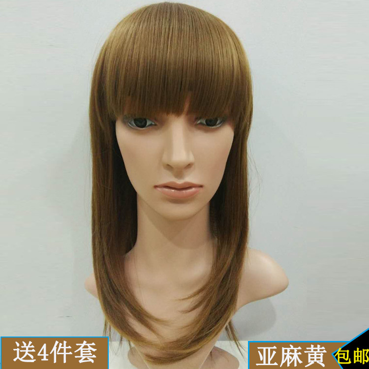 假发女长发假套发网红整顶头套女直发平刘海中长款高温丝蓬松自然在类目 美发护发/假发, 假发, 整顶假发中 - 来自Buy2taobao.com提供专业的淘宝代购服务