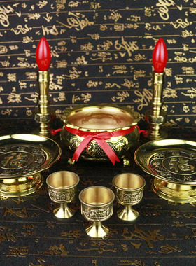 烛台供盘香炉摆件圣水杯