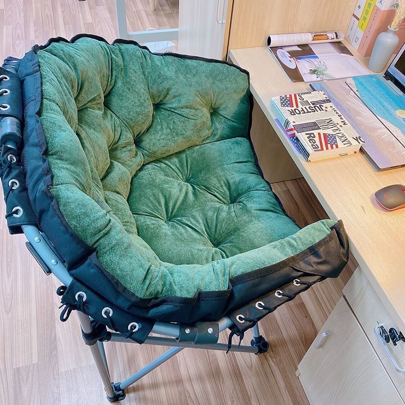 躺椅新款可两用椅子月亮椅折叠椅午休阳台休闲沙发懒人窝窝椅宿舍