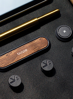 bcase TUP新款黑色数据线集线器 收纳器电线磁吸固定器桌面理线器