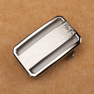 3.8内穿不锈钢自动扣头祥云纯钢扣卡子男士皮带扣头裤带头腰带头