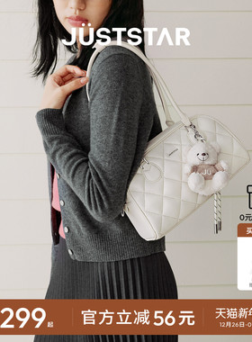 宣璐同款欧时纳华夫法棍包2025新款女通勤波士顿保龄球腋下枕头包