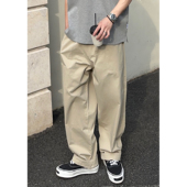 工装 裤 子日系潮牌黑色宽松阔腿锥形休闲裤 Batterup25春夏新款 男款