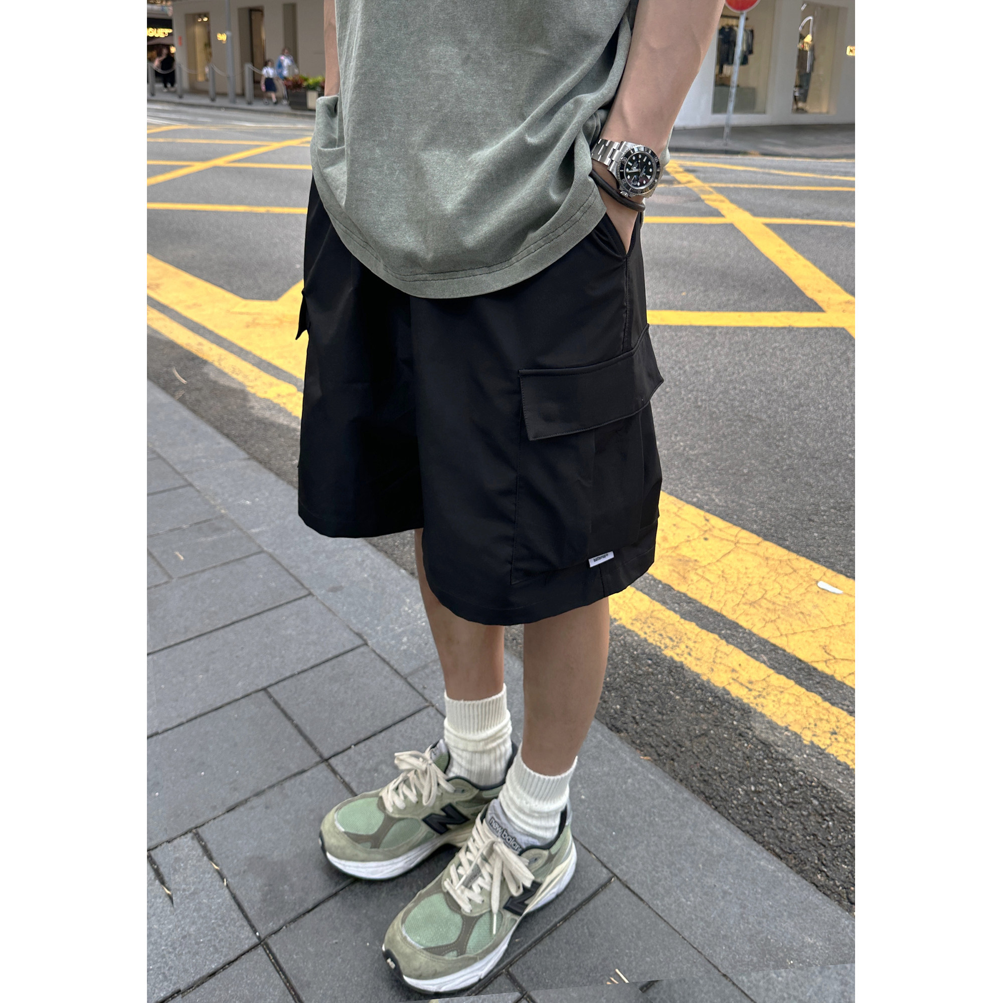 Batterup2026新款日系五分裤宽松口袋速干休闲工装短裤男夏季潮牌