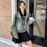 有买家秀！现货！！！新款风盘扣牛仔外套239-8139-p135k188，女装短外套，浙宝239