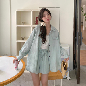 现货  新款条纹防晒两件套套装239-8172-p135k188图片