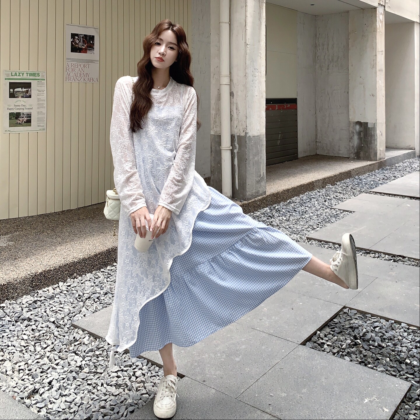 有买家秀现货新款连衣裙罩衫两件套套装239-2589-P165k248，女装套装/套裙，浙宝239