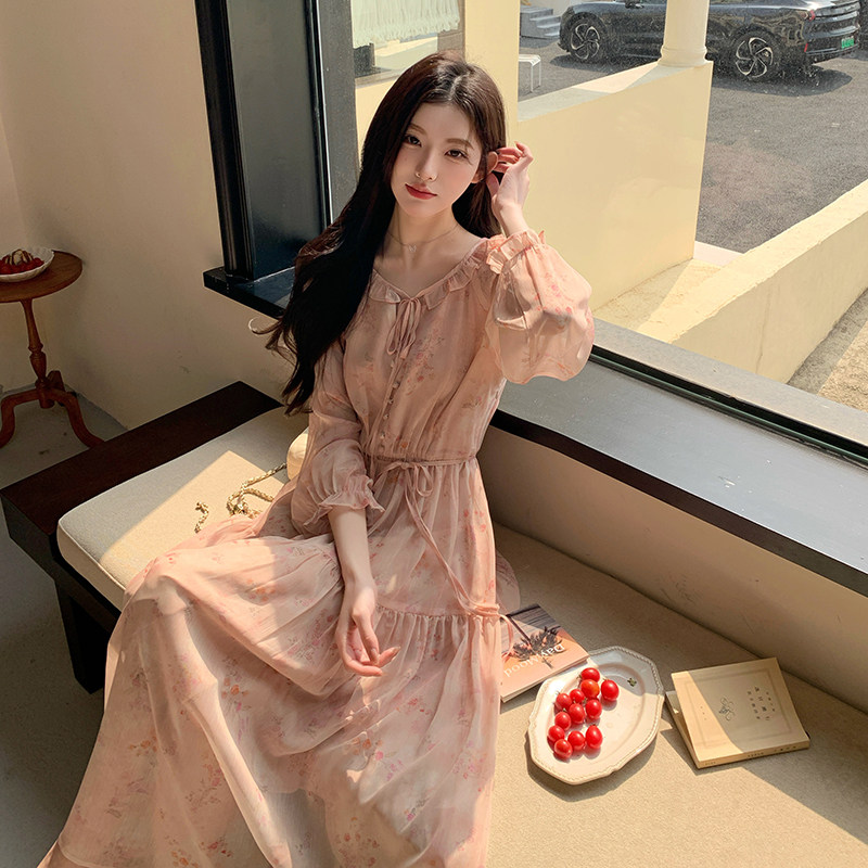现货新款碎花连衣裙239-2518-p145k228,女装连衣裙,浙宝239