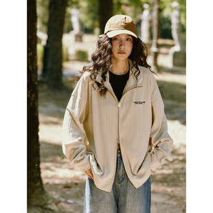 宽松舒适针织开衫 新款 外套女小个子拉链上衣 2025秋季 珍妮宇航局