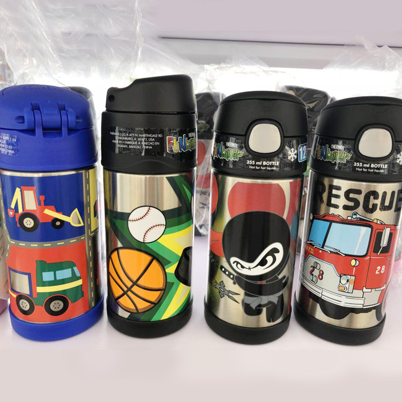 thermos膳魔师儿童保温杯不锈钢