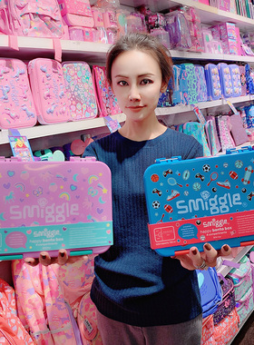 澳洲smiggle开学季小学生男女分格可拆卸午餐盒饭盒不含BPA可机洗
