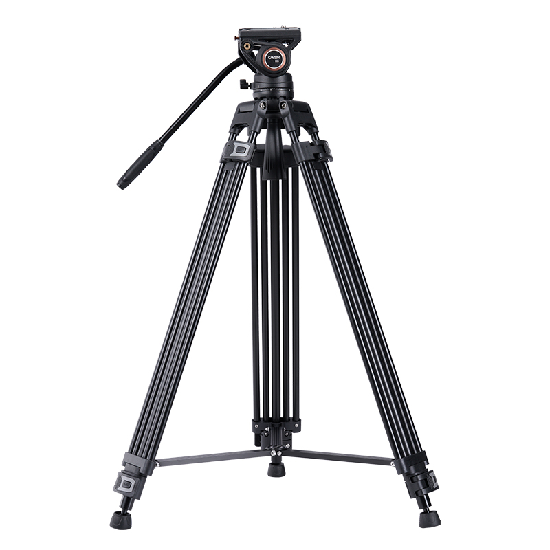 卡宴（Cayer）FV506/FV505碳纤维专业级摄像三脚架液压阻尼云台高承重平滑稳定球调平一键快拆相机脚架