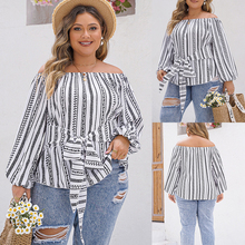 Size Neck Chic Plus One Elegant Shoulder Blouse and Spring