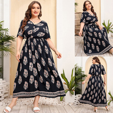 plus size women beach dress summer long dresses 大码连衣裙