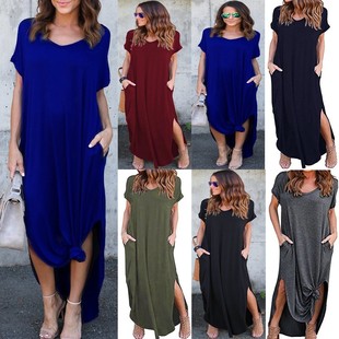 2025 Dresses Cocktail Neck Summer Women Dress Capri The