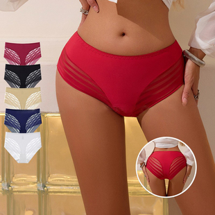 Women Panties Gusset Silk Underwear纯棉裆冰丝内裤 Ice Cotton