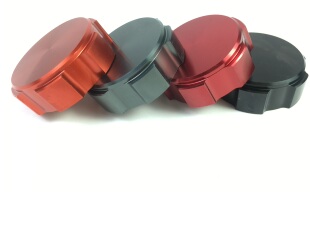 摩托车配件电摩电动车多色铝合金盖透明油壶直推刹车上泵盖油杯