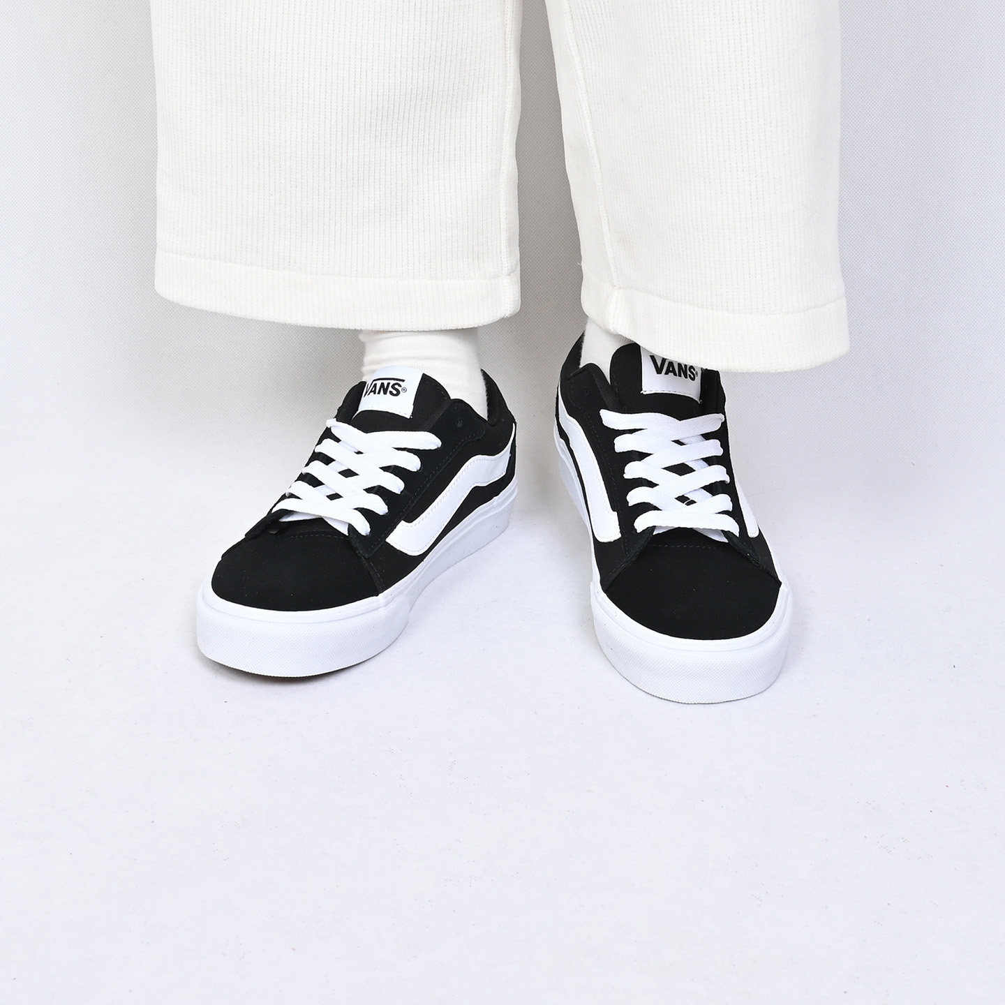 VANS范斯Vero LS经典黑色休闲鞋复古低帮街头男鞋板鞋VN000Y7HBA2