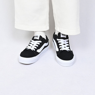 VANS范斯Vero LS经典黑色休闲鞋复古低帮街头男鞋板鞋VN000Y7HBA2