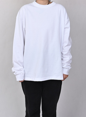 NEW BALANCE NB新款男子长袖T恤圆领百搭简约休闲上衣MT61U7HA-WT