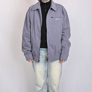 VANS范斯新款男子运动休闲夹克翻领百搭外套简约上衣VN000TJAFSM