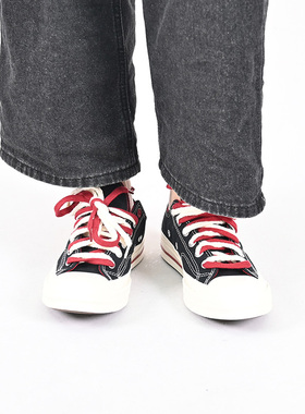 Converse匡威2025秋季新品男女同款帆布鞋低帮厚底休闲鞋A16577C