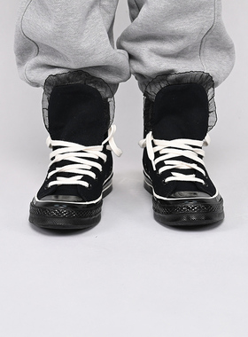 CONVERSE匡威新款1970s鞋边蕾丝甜酷朋克风女鞋高帮帆布鞋A10026C
