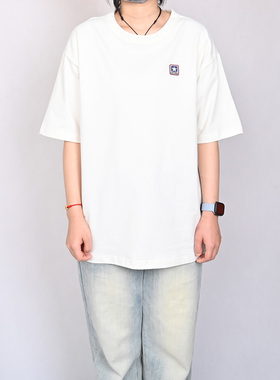 Converse匡威情侣款运动休闲短袖圆领简约百搭白色T恤UCJ437-W2Y