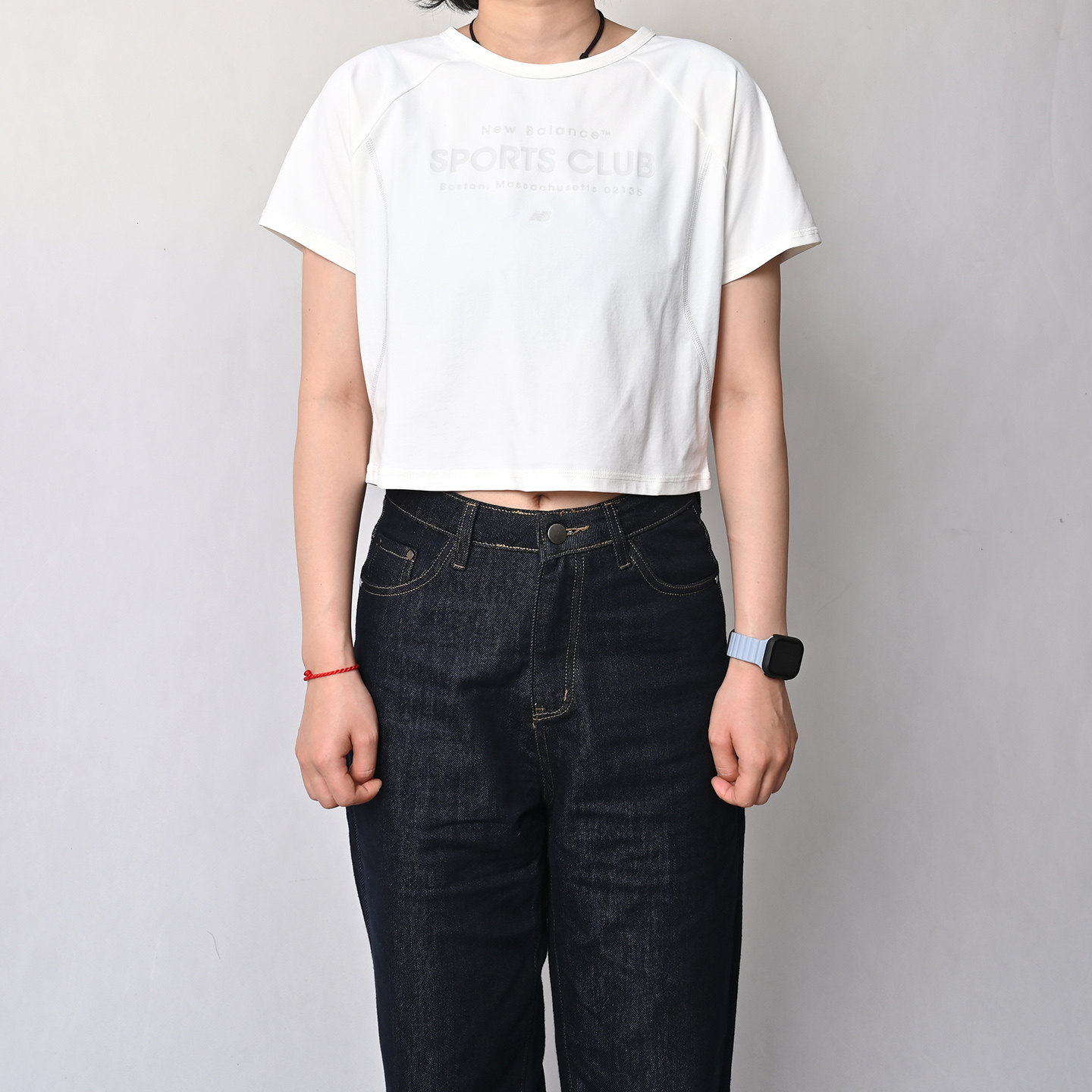 NEW BALANCE NB夏季女子圆领短袖运动休闲白色T恤WT61X1SZ-CIC