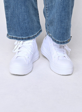 Converse匡威新款CT SNL女子休闲运动鞋厚底帆布鞋小白鞋A19293C