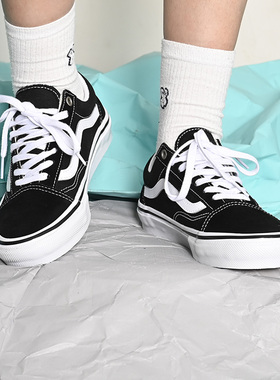 VANS范斯男女帆布鞋经典黑白休闲滑板鞋VN000D5IB8C VN000D3HY28