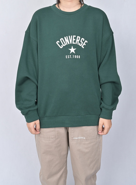 Converse匡威新款男女复古星星卫衣圆领休闲宽松套头衫UCJ109-EIE