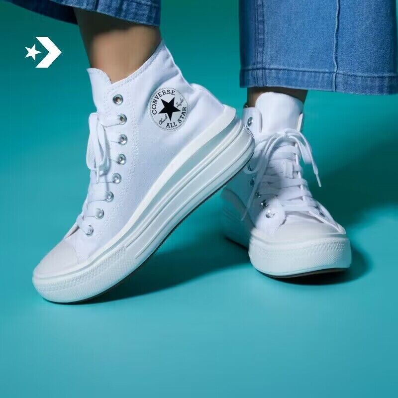 CONVERSE匡威All Star Move女子云朵厚底鞋高帮帆布鞋5