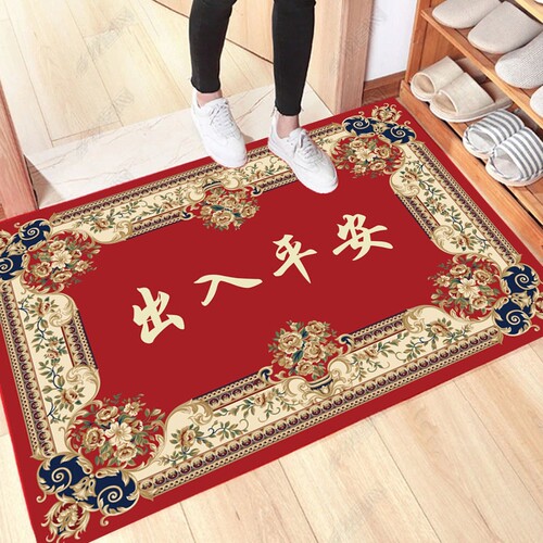 新年红色入户门垫地垫