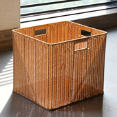 仿藤编织橱柜收纳筐格子收纳筐可定制尺寸衣帽间整理盒家用储物箱